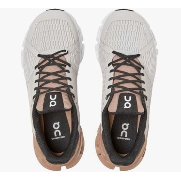 On Running Cloudflyer 'Glacier Grey Rose Brown Sneakers Size 9.5 - Picture 3 of 12